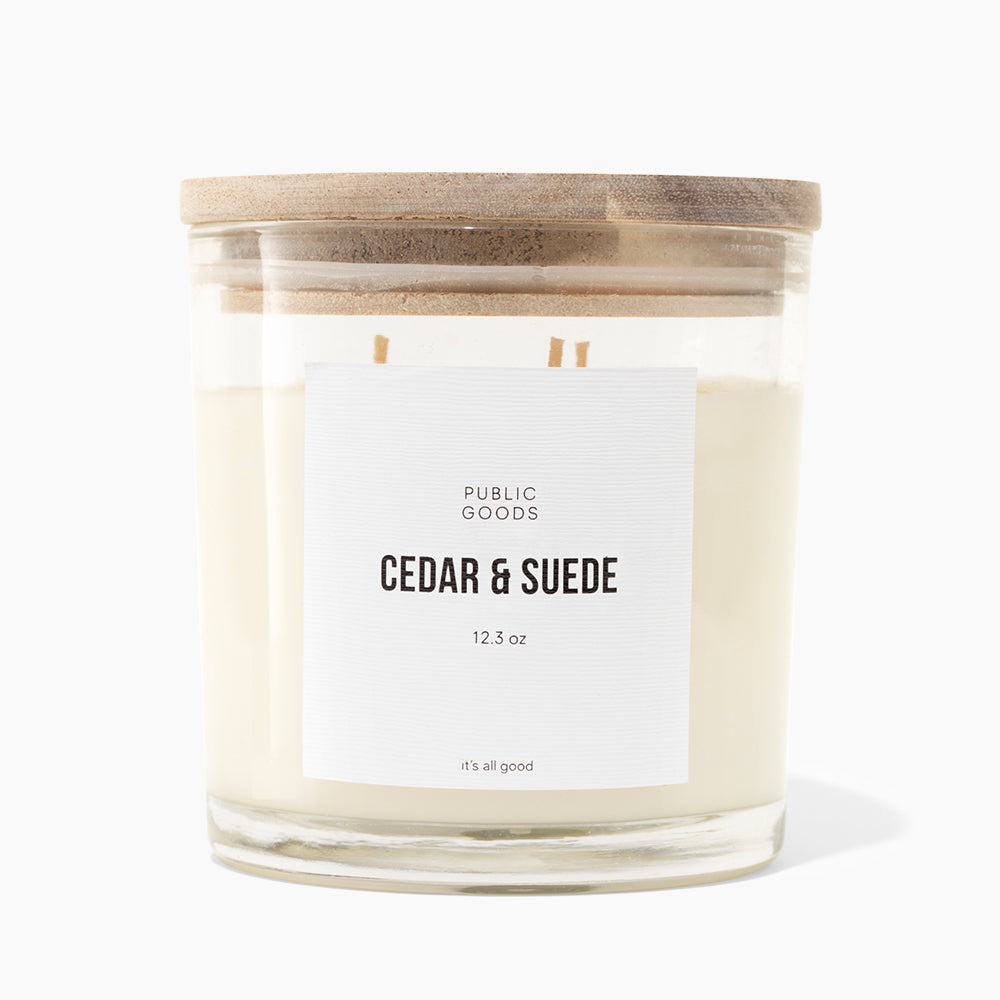 Cedar &amp; Suede Soy Candle by Public Goods