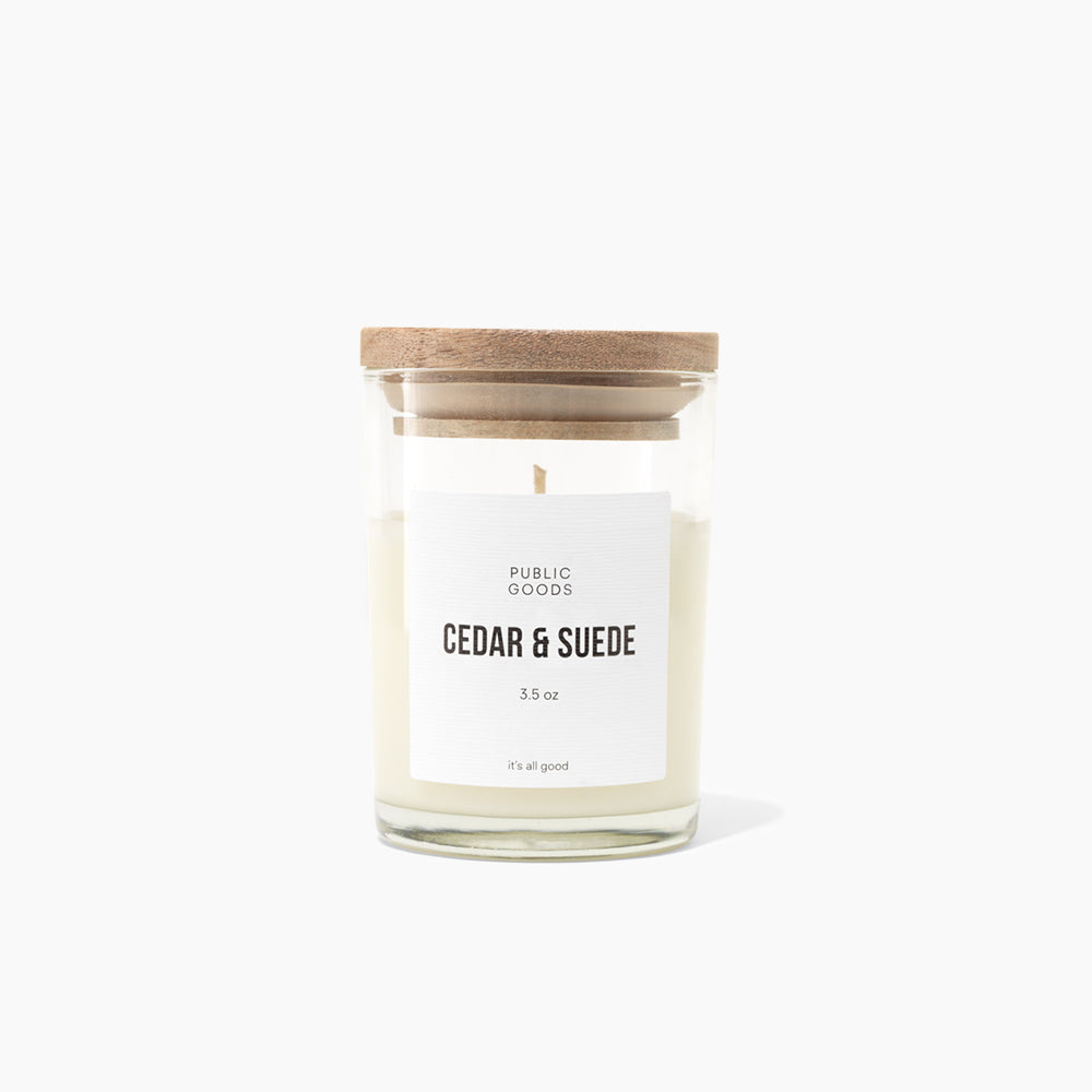 Cedar &amp; Suede Soy Candle by Public Goods