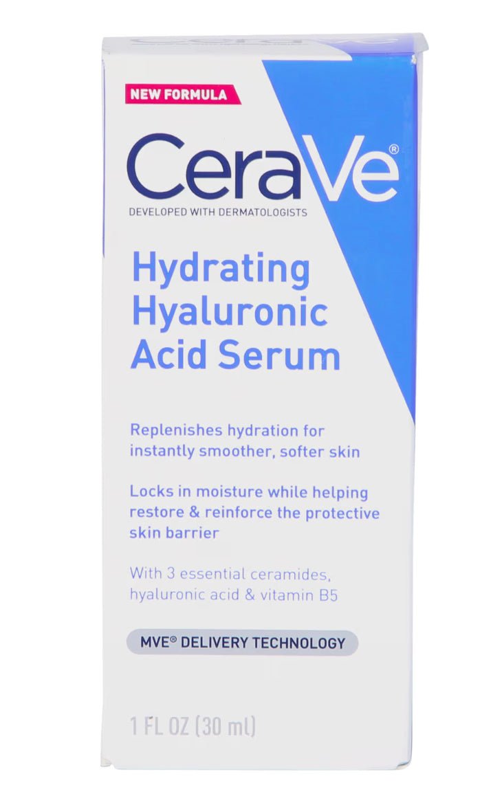 CeraVe Hydrating Hyaluronic Acid Face Serum, 1 fl oz 