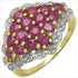 14K Yellow Gold Plated 2.08 Carat Genuine Ruby .925 Sterling Silver Ring by Bids.com