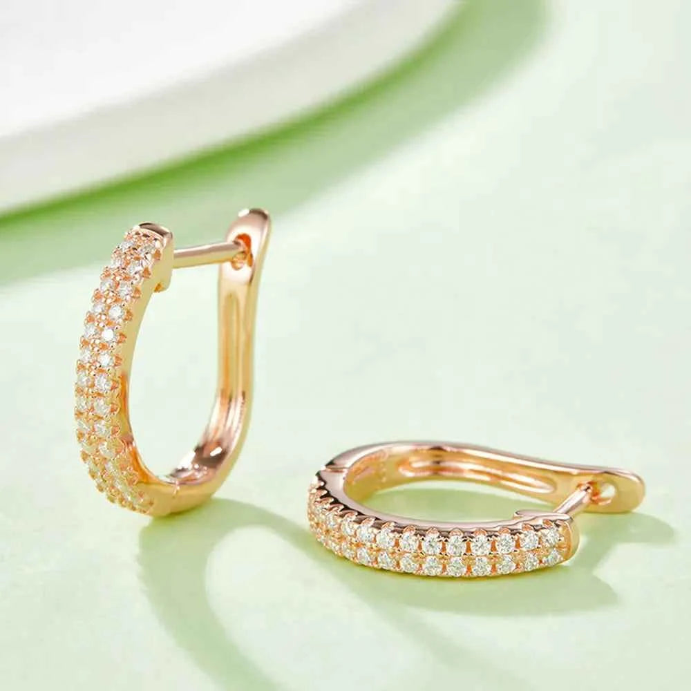 Sparkala™ 925 Sterling Silver Huggie Earrings