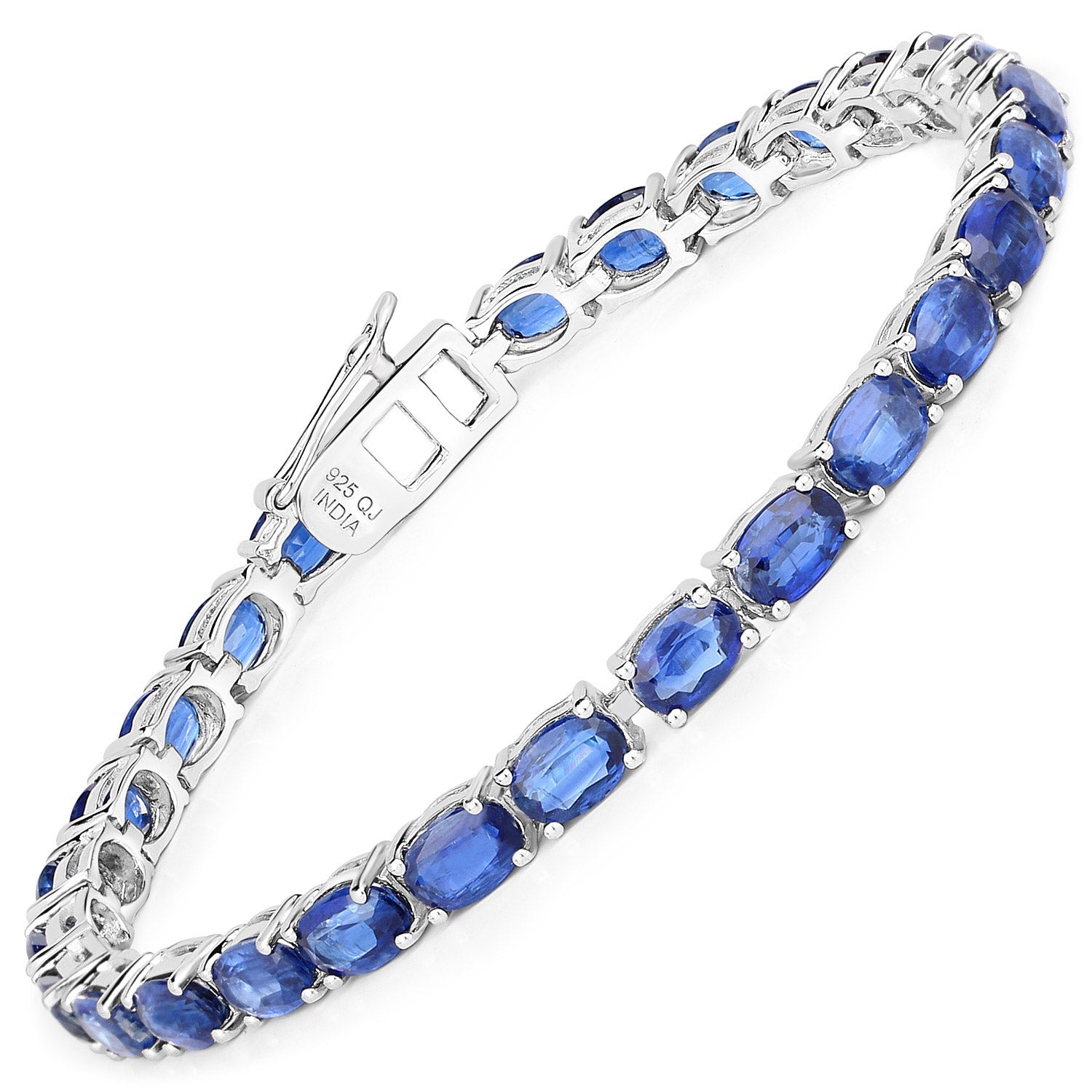 15.66 Carat Genuine Kyanite .925 Sterling Silver Bracelet  DestGlow