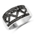 0.32 Carat Genuine Black Diamond .925 Sterling Silver Ring by Bids.com