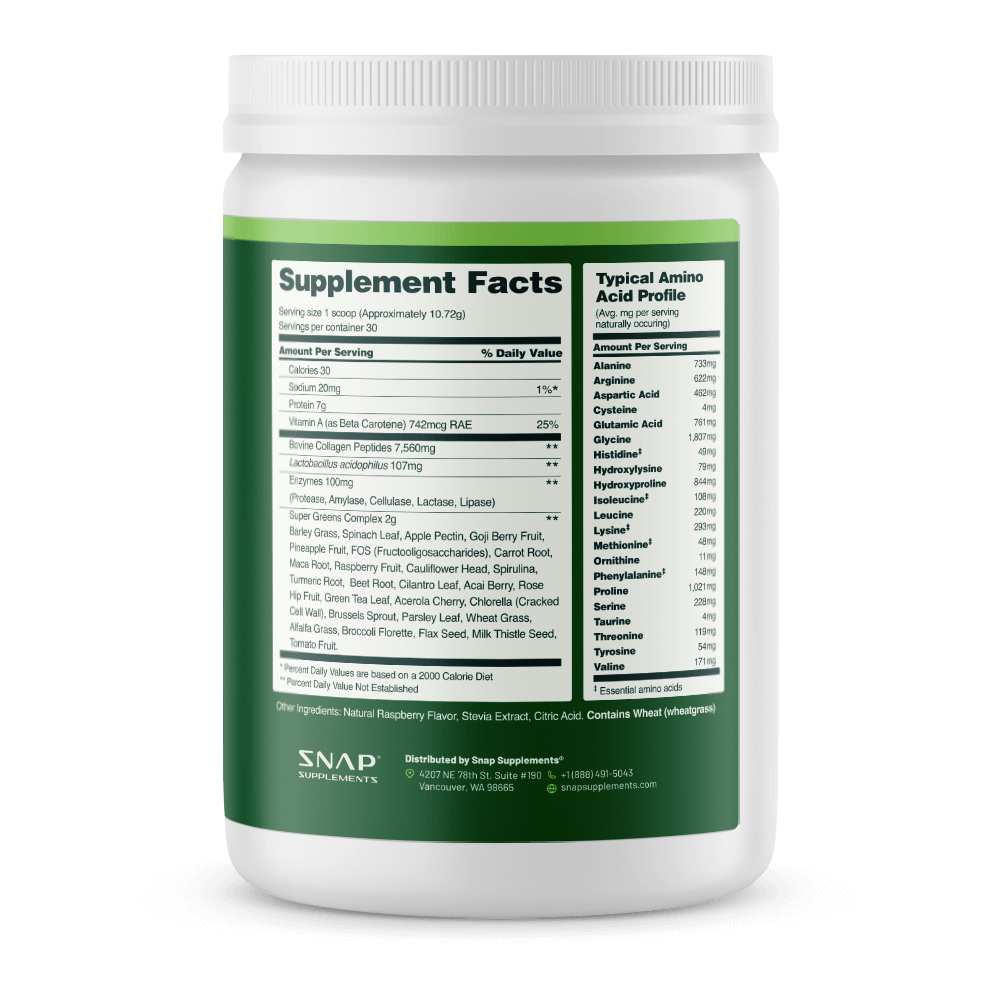 Collagen &amp; Greens by Snap Supplements