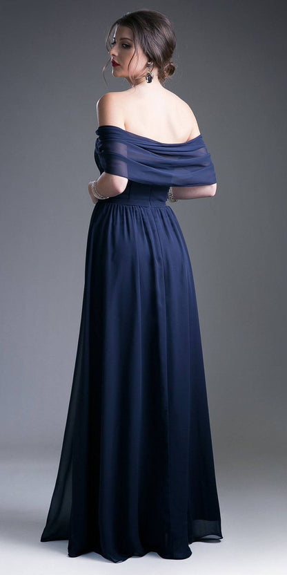 Cinderella Divine CH532 Sweetheart Neck A-Line Dress with Sleeves by DiscountDressShop