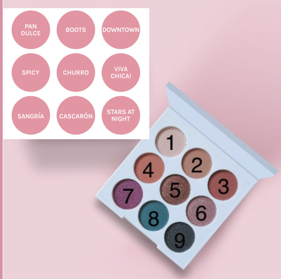 Best Seller! FIESTA (Mini-9 Eyeshadow Palette) by Chica Beauty