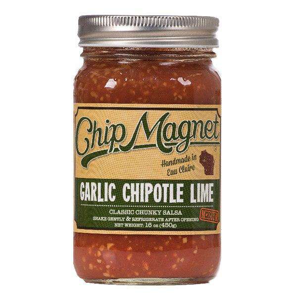 Salsa, Medium, Garlic Chipotle Lime, Vinegar Free, Chip Magnet by Country Life Natural Foods