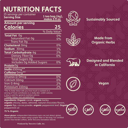 Chocolate Peppermint Roasted Herbal Tea