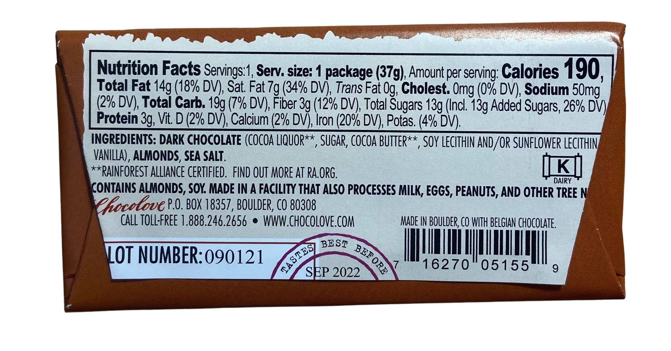 Chocolate Bars, Dark, Chocolove by Country Life Natural Foods