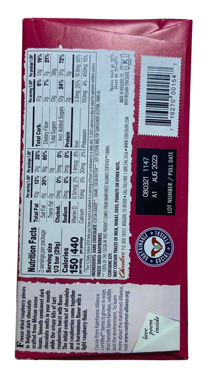 Chocolate Bars, Dark, Chocolove by Country Life Natural Foods