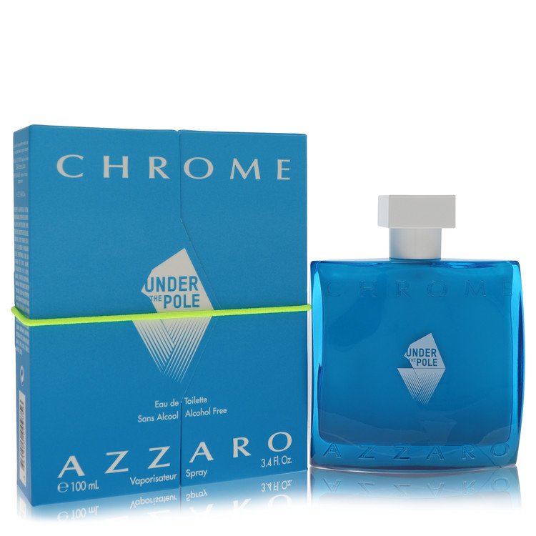 Chrome Under The Pole by Azzaro Eau De Toilette Spray (Alcohol Free) 3.4 oz for Men 