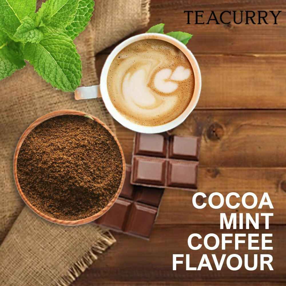 Teacurry Mint Cocoa Coffee - Arabica Freeze Dried Coffee for Instant Hot &amp; Cold Coffee