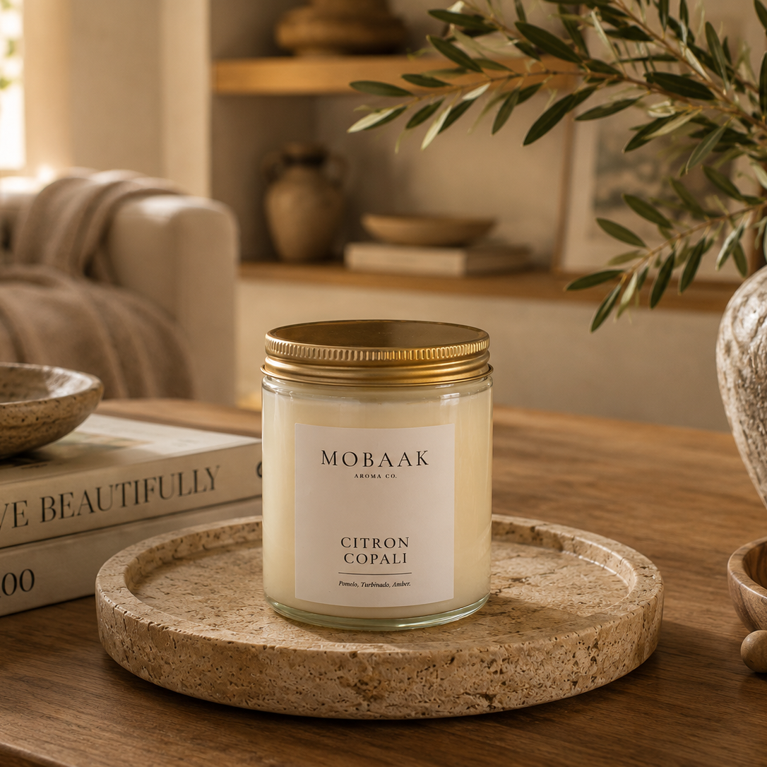 Citron + Copali Candle by Mobaak Aromatherapy Shoppe