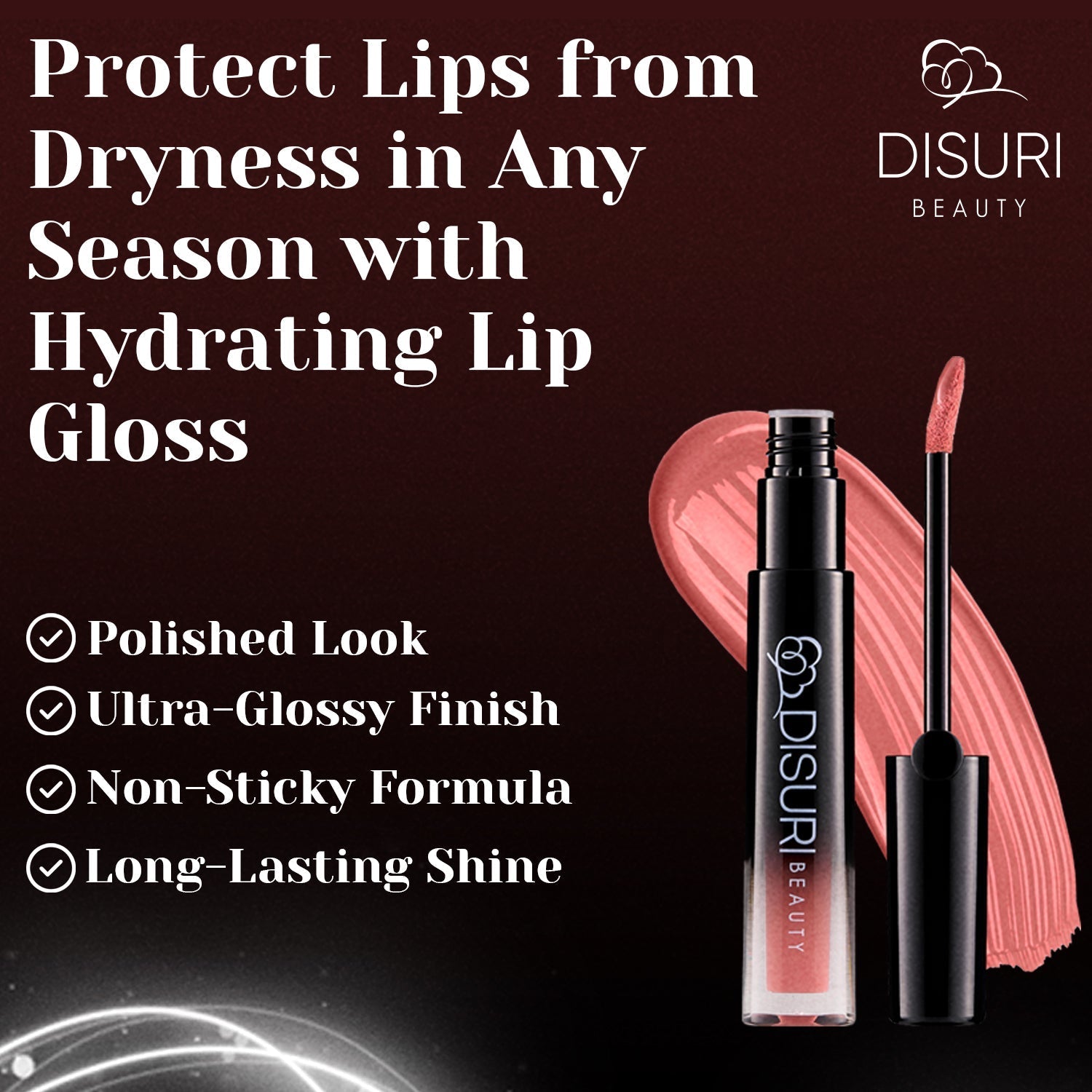DISURI Beauty Glossy Blast Lip Gloss - Uptown (M67)