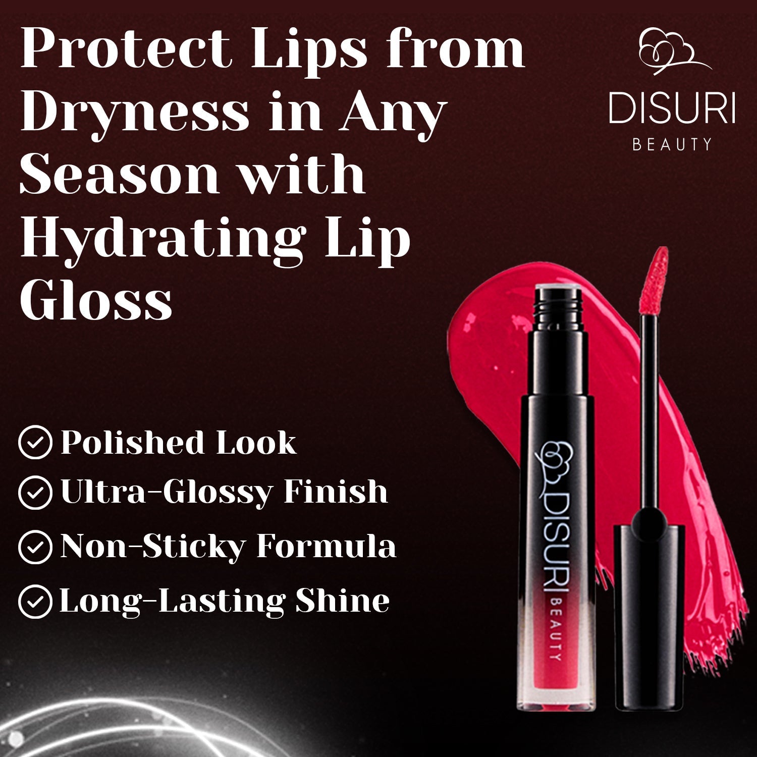 DISURI Beauty Glossy Blast Lip Gloss - Una Noche en Medellín (M38)