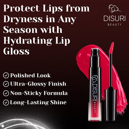 DISURI Beauty Glossy Blast Lip Gloss - Una Noche en Medellín (M38)
