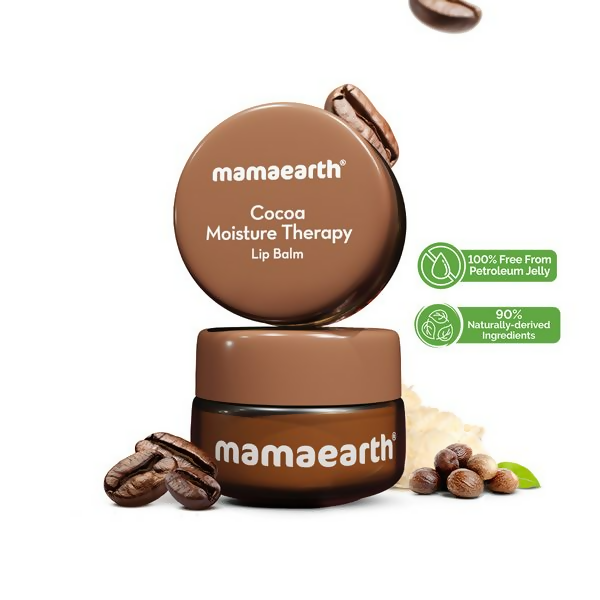 Mamaearth Cocoa Moisture Therapy Lip Balm with Cocoa Butter &amp; Coffee For Dry &amp; Chapped Lips