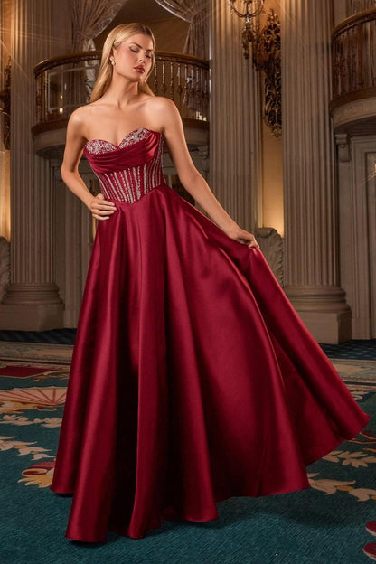 Ladivine CK2405 Luxurious Ball Gown Mikado Strapless Sweetheart by DiscountDressShop
