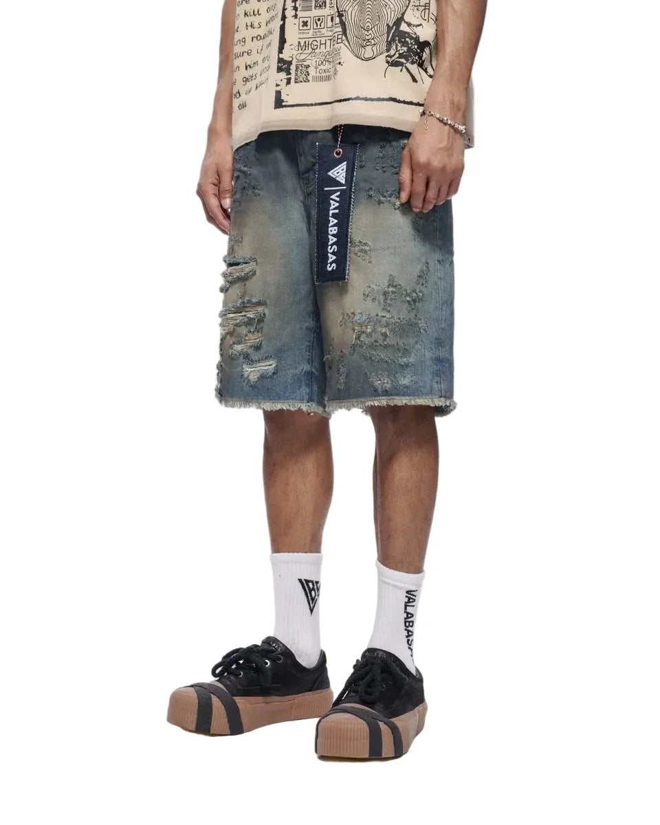 Valabasas Clipped Jorts - Dirty Washed by Denim Exchange