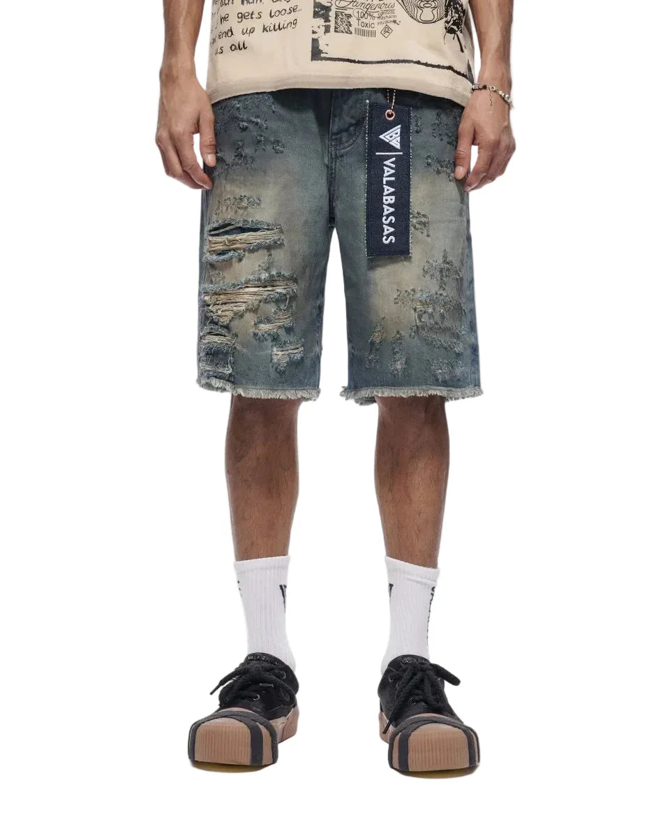Valabasas Clipped Jorts - Dirty Washed by Denim Exchange