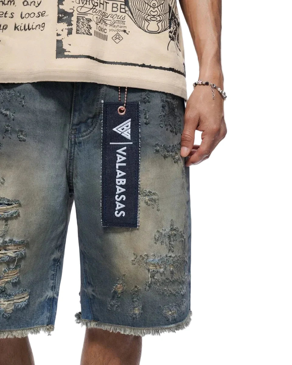 Valabasas Clipped Jorts - Dirty Washed by Denim Exchange