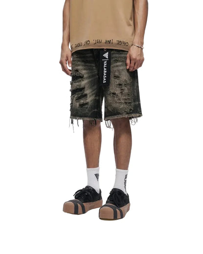 Valabasas Clipped Jorts - Grey Washed by Denim Exchange