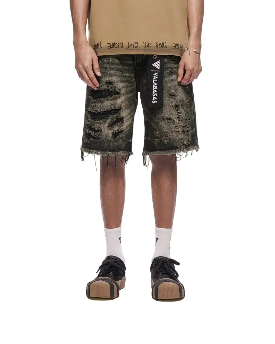 Valabasas Clipped Jorts - Grey Washed by Denim Exchange