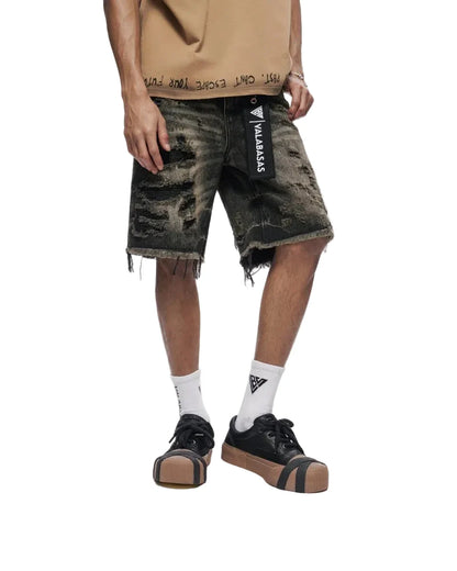 Valabasas Clipped Jorts - Grey Washed by Denim Exchange