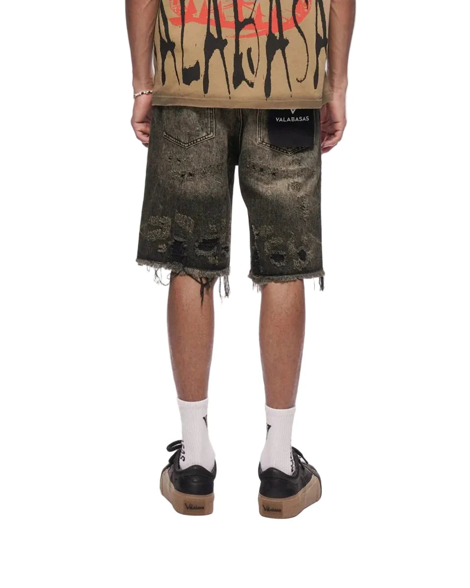 Valabasas Clipped Jorts - Grey Washed by Denim Exchange