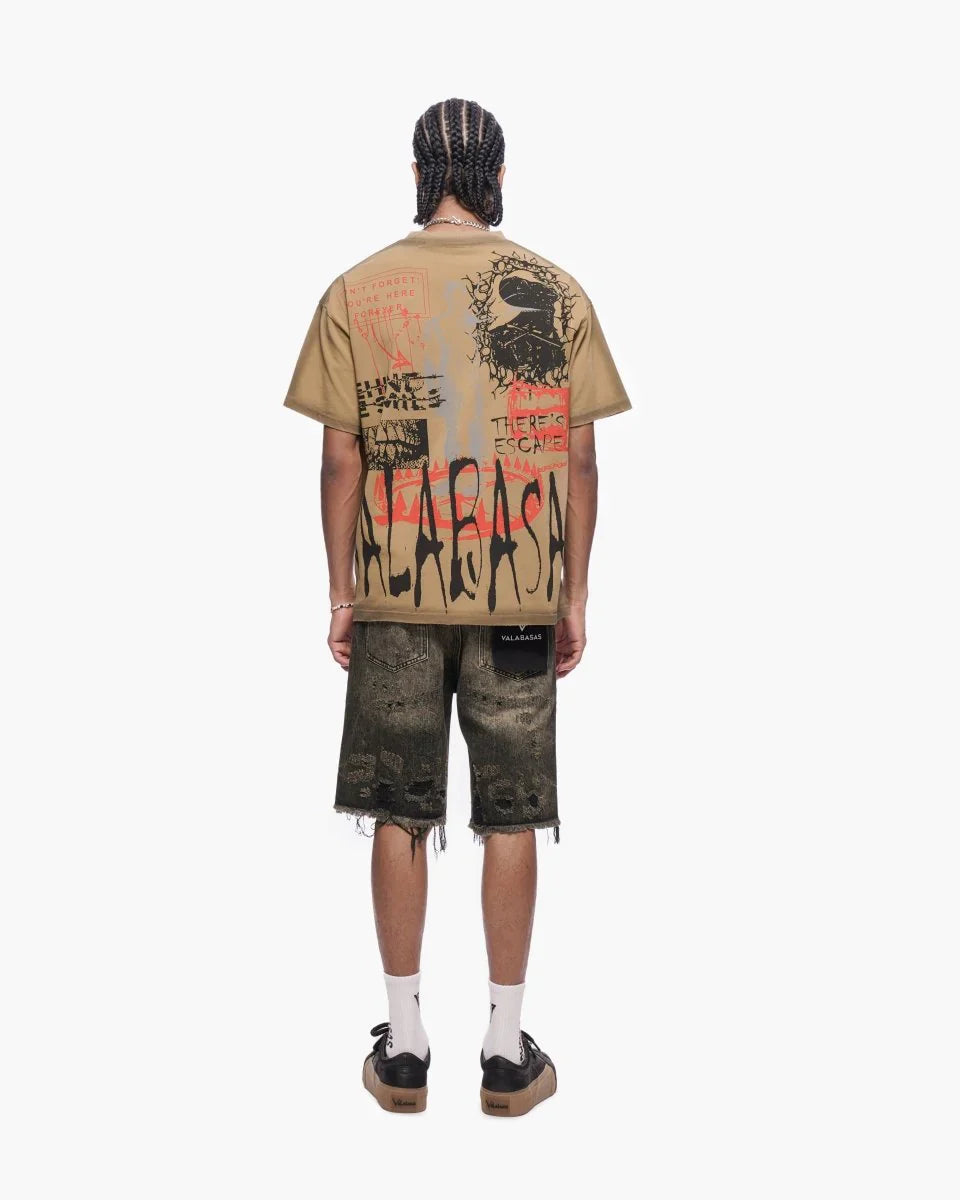 Valabasas Clipped Jorts - Grey Washed by Denim Exchange