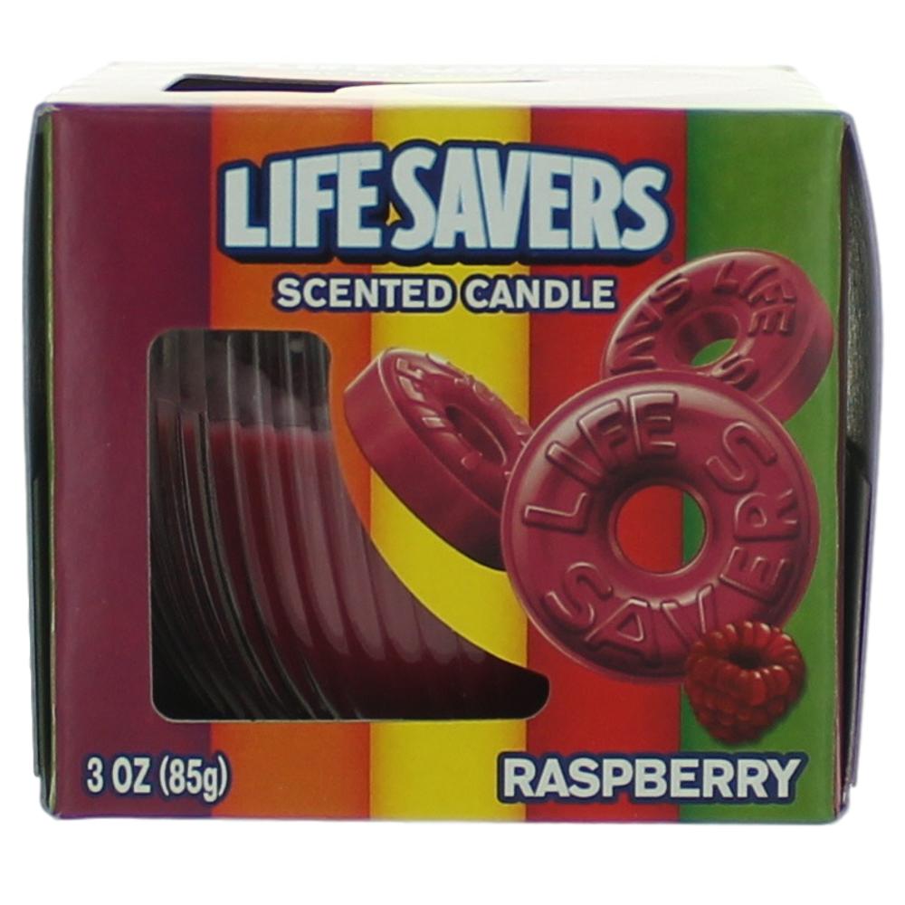 Life Savers Scented Candle 3 oz Jar - Raspberry by Avera Group