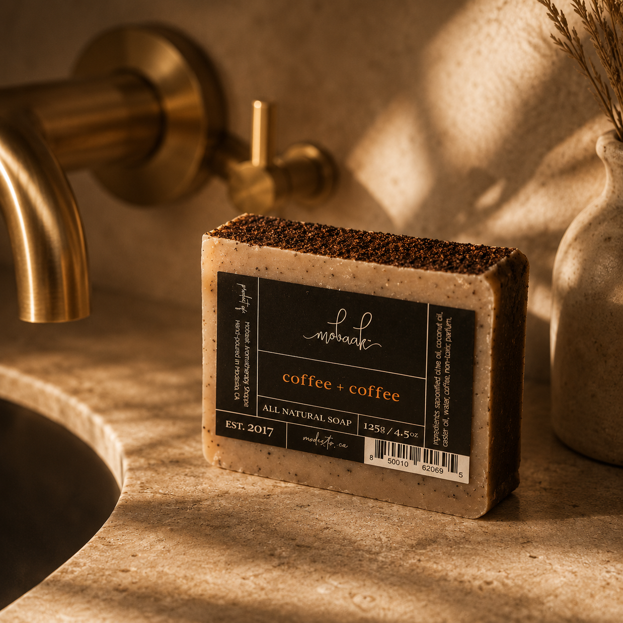 Coffee + Coffee All Natural Soap by Mobaak Aromatherapy Shoppe