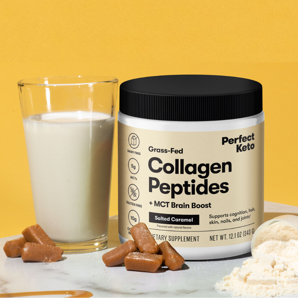 Grass-Fed Collagen Peptides &amp; MCT Brain Boost by Perfect Keto