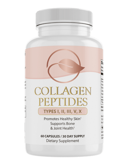 Collagen Peptides Types I, II, III, V, X by Bellawell