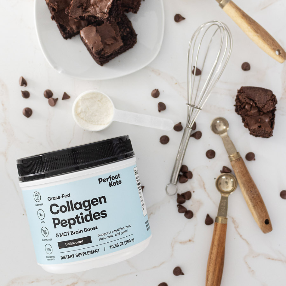 Grass-Fed Collagen Peptides &amp; MCT Brain Boost by Perfect Keto