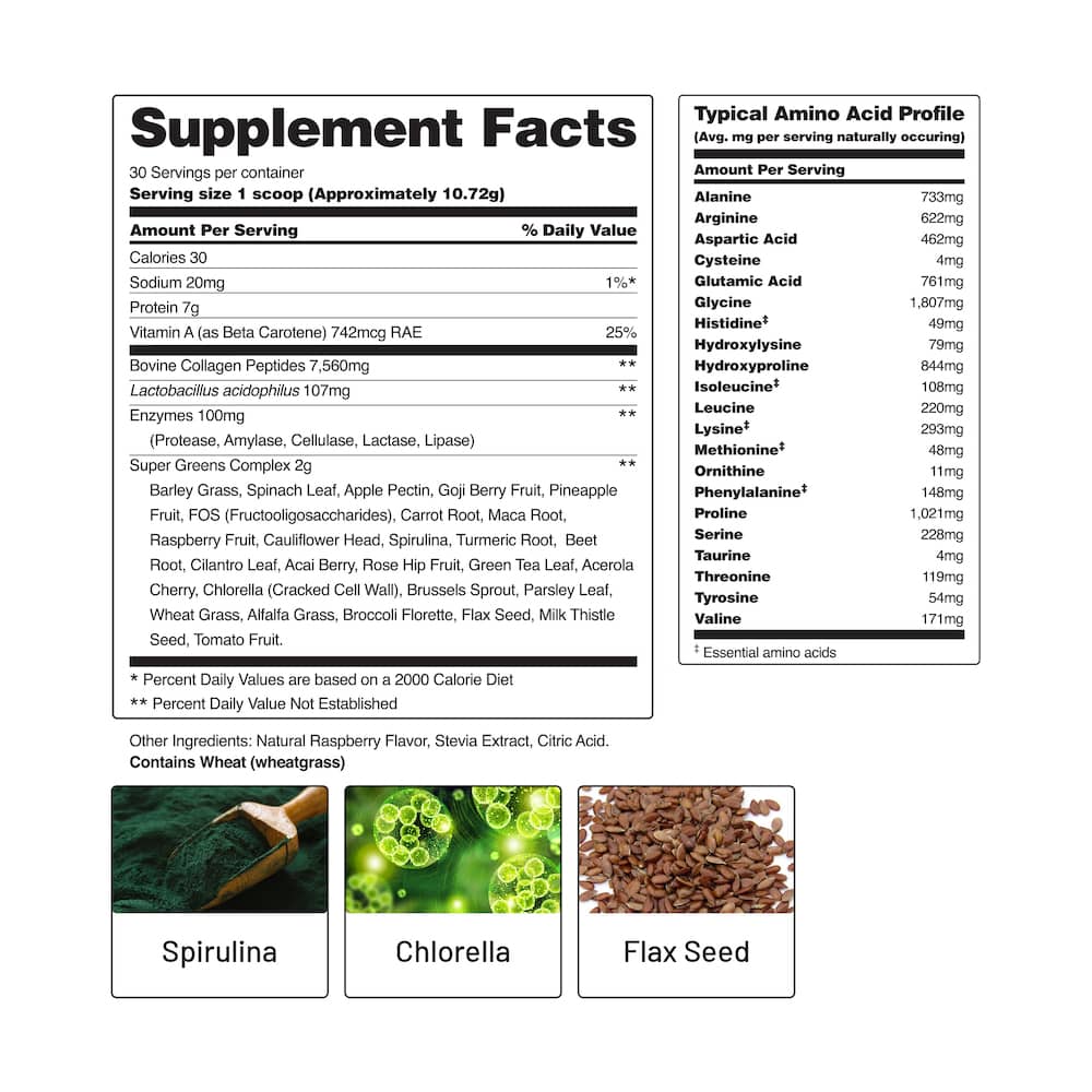 Collagen &amp; Greens by Snap Supplements