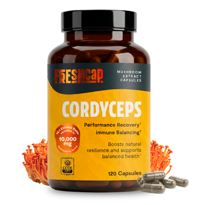 Cordyceps Mushroom Extract Capsules by FreshCap Mushrooms