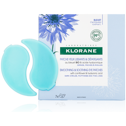 Klorane Smoothing &amp; Relaxing Eye Patches W/ Soothing Cornflower Chamomile 7 Sets - 16 Oz by Pasteur Pharmacy