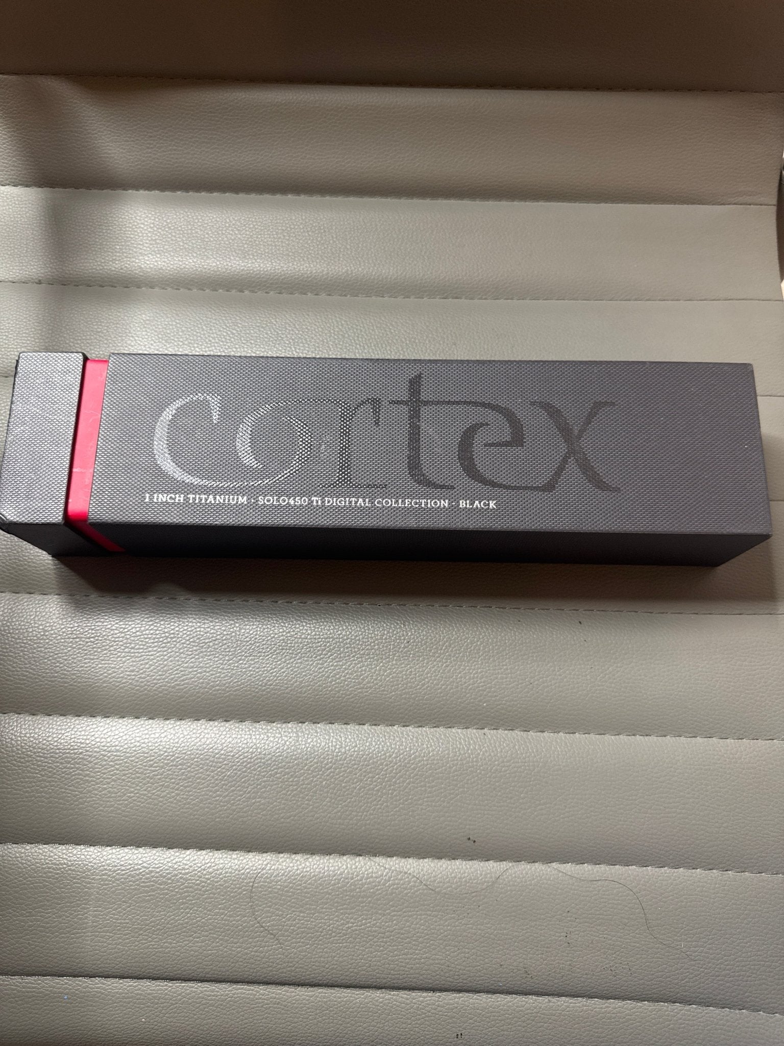 Cortex Solo Titanium Flat Iron, 1-Inch, Black
