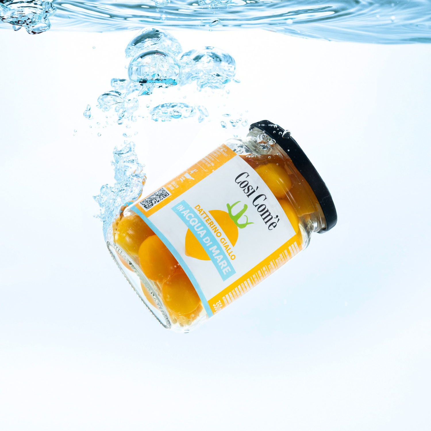 Così Comè, Whole Yellow Datterini Tomatoes in Sea Water, (12.354 oz) 350g