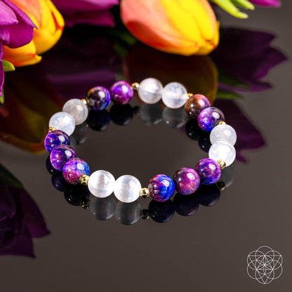 Cosmic Energy Amplifier - Galaxy Tiger’S Eye Bracelet - DestGlow