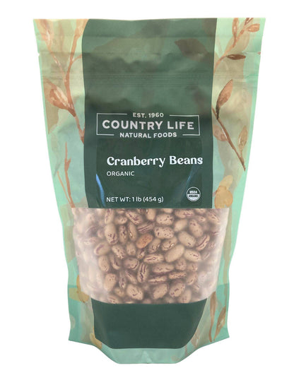 Cranberry Beans, Organic by Country Life Natural Foods