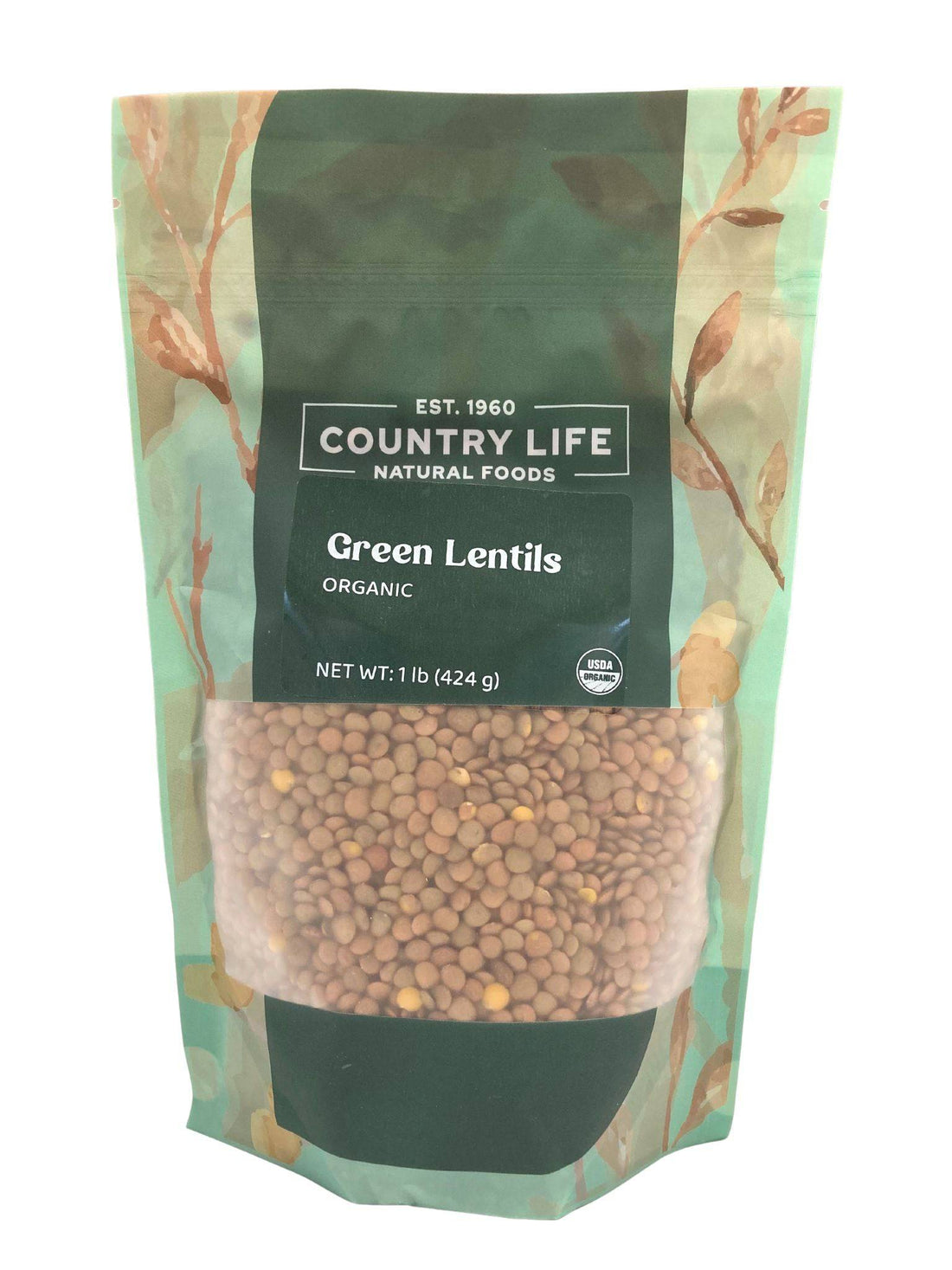 Green Lentils, Organic by Country Life Natural Foods