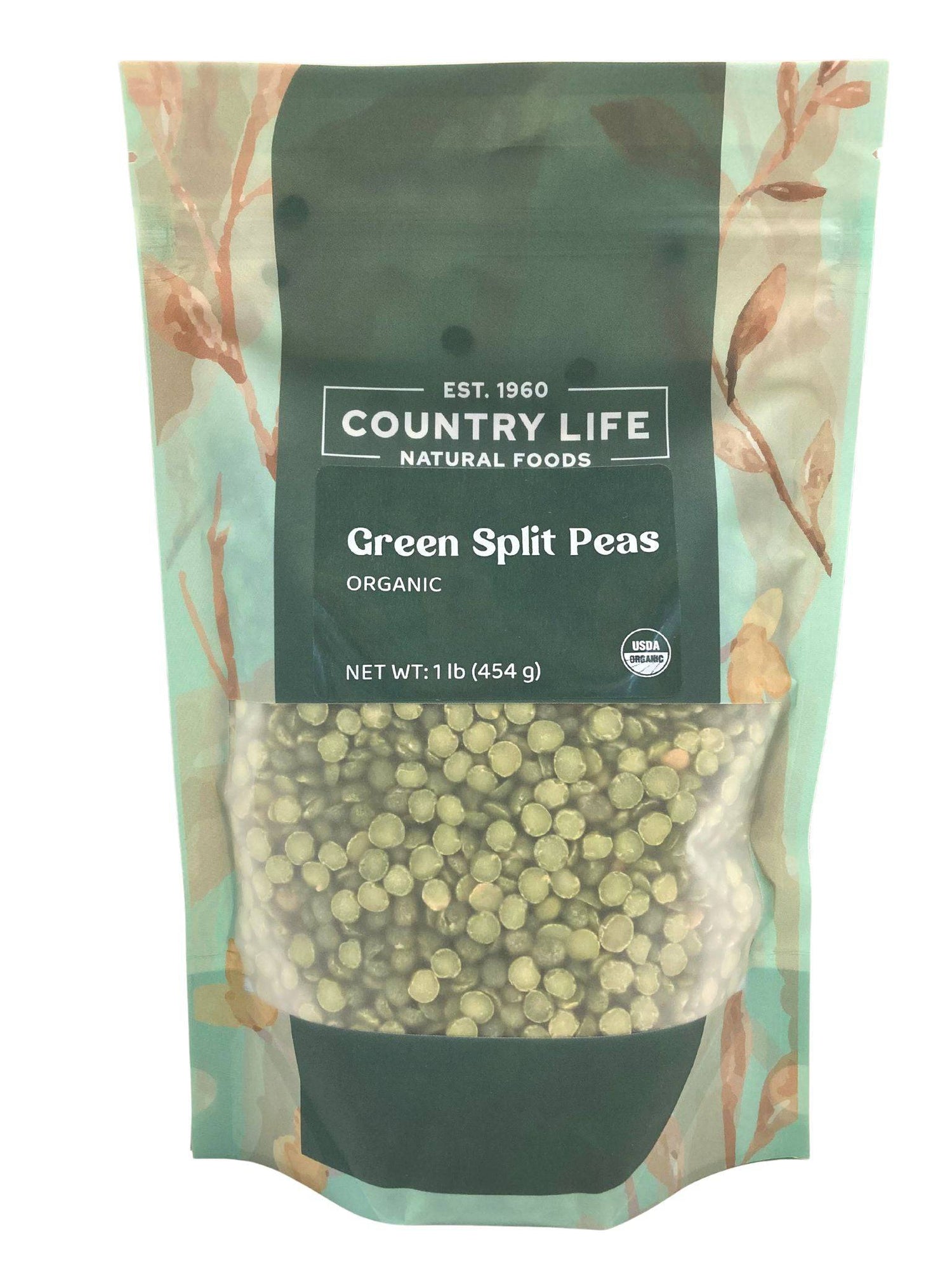 Peas, Green, Organic, Split by Country Life Natural Foods