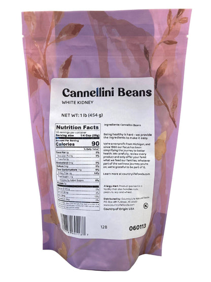 Cannellini Beans, White Kidney by Country Life Natural Foods