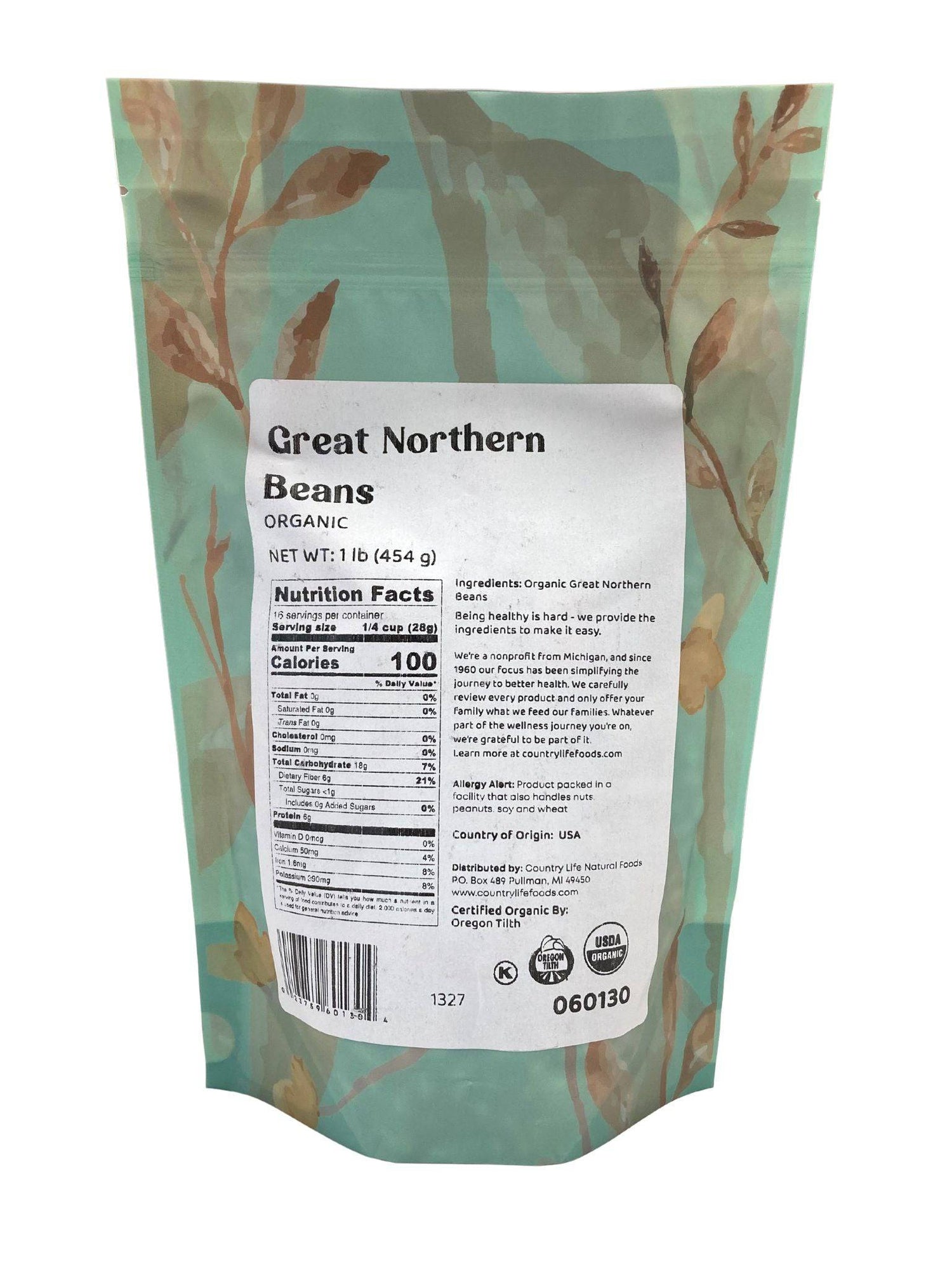 Great Northern Beans, Organic by Country Life Natural Foods