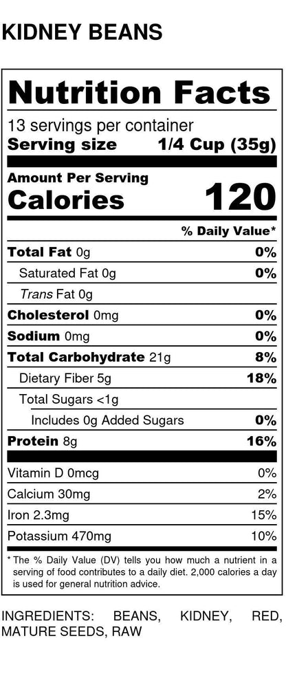 Kidney Beans, Light Red, Organic by Country Life Natural Foods
