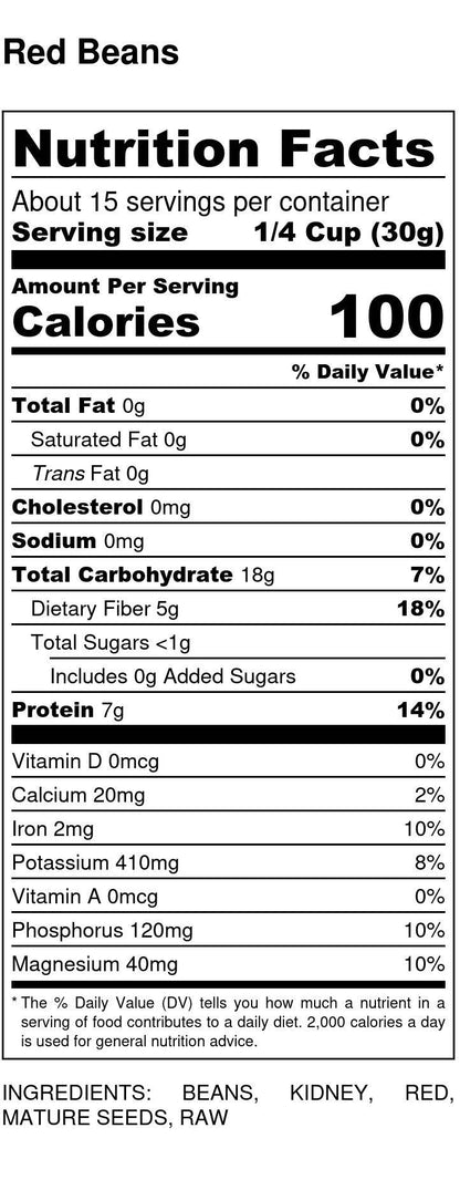 Red Beans, Organic, Small by Country Life Natural Foods