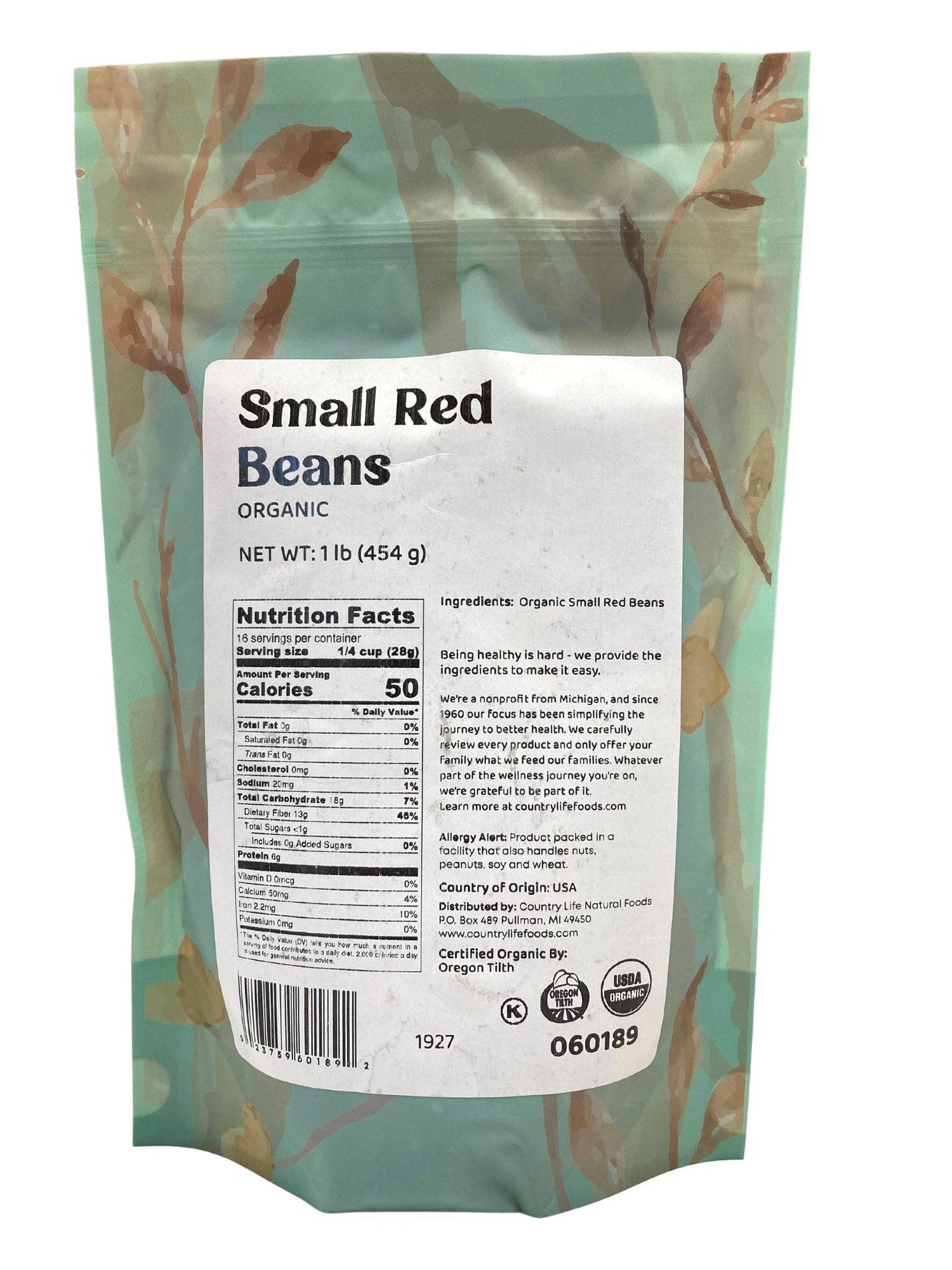 Red Beans, Organic, Small by Country Life Natural Foods