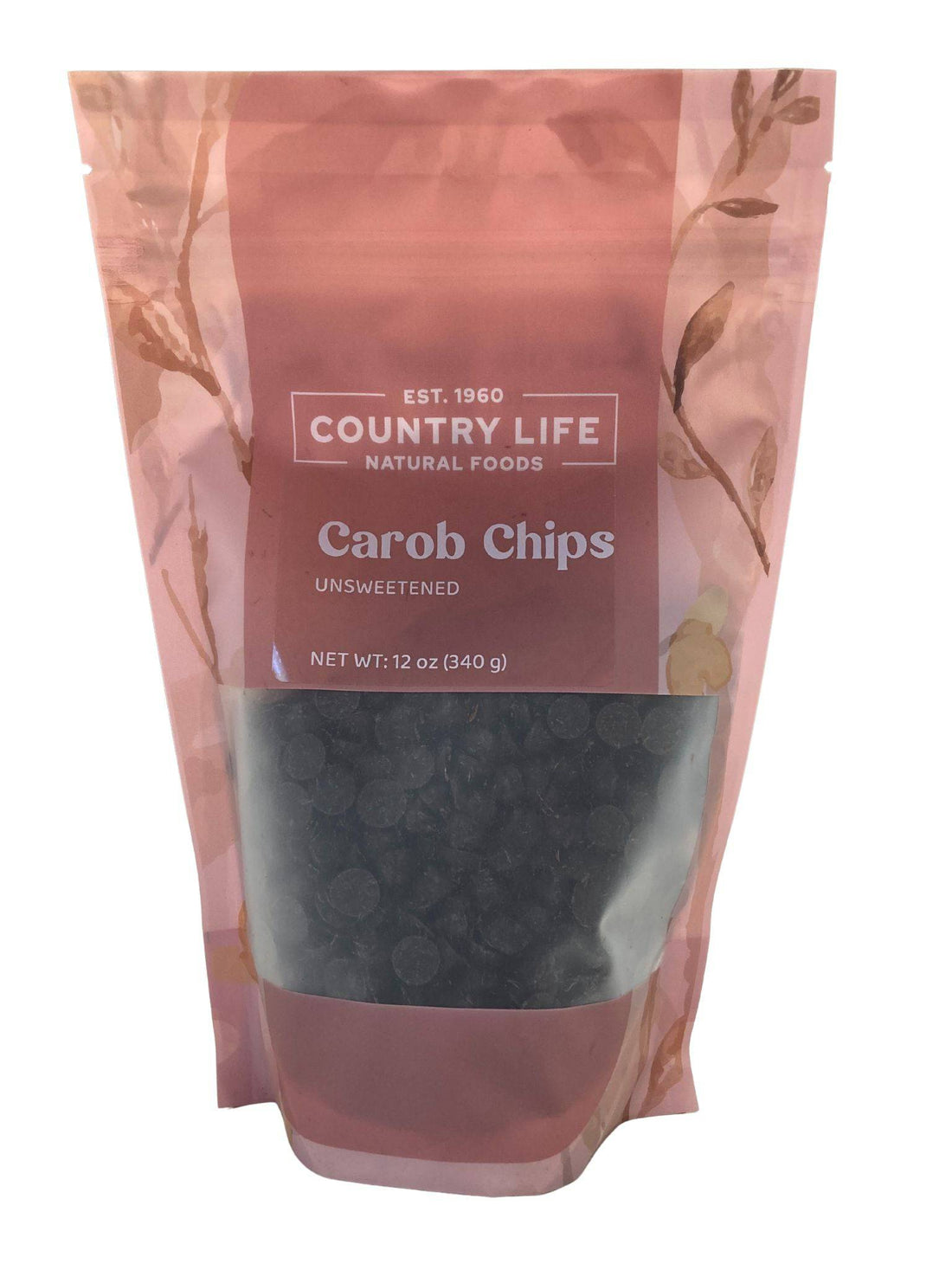 Carob Chips, Unsweetened by Country Life Natural Foods